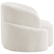 Meridian Furniture Principessa Cream Boucle Fabric Chair
