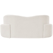 Meridian Furniture Principessa Cream Boucle Fabric Loveseat