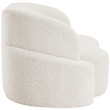Meridian Furniture Principessa Cream Boucle Fabric Loveseat