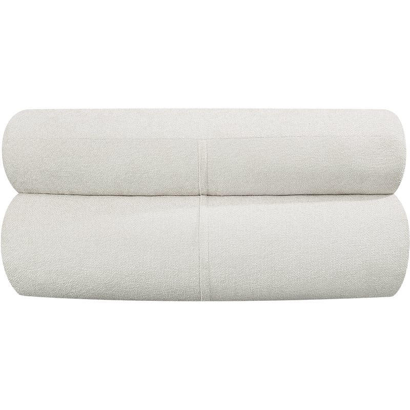 Meridian Furniture Bale Cream Chenille Fabric Modular Armless Chair