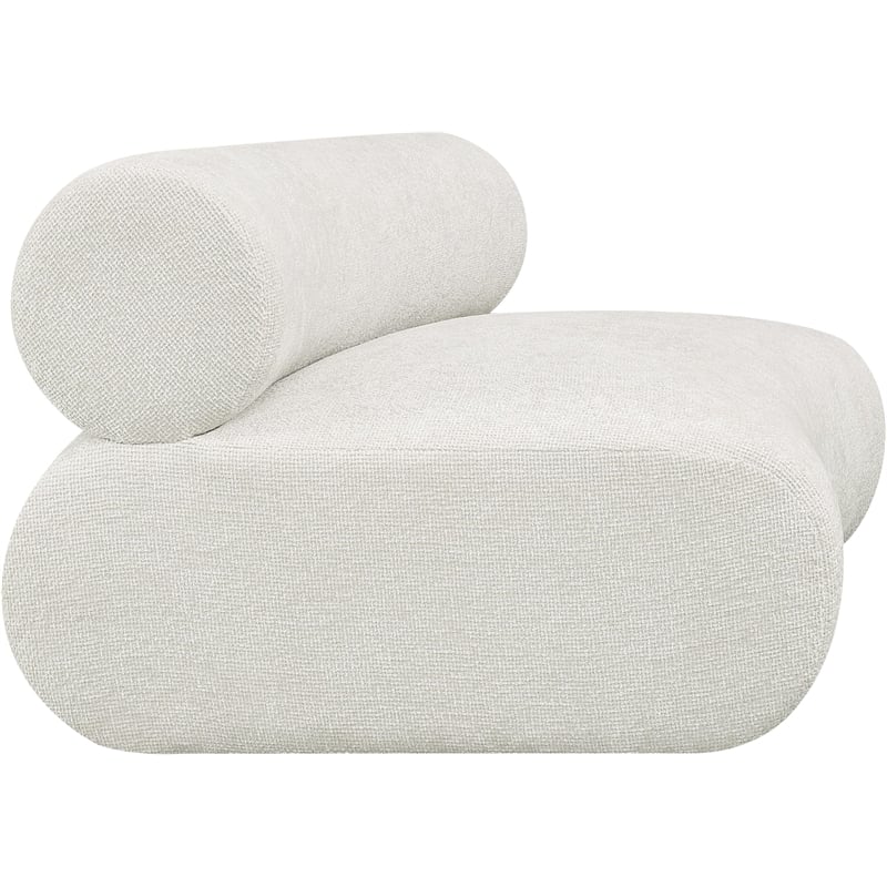 Meridian Furniture Bale Green Chenille Fabric Modular Armless Chair