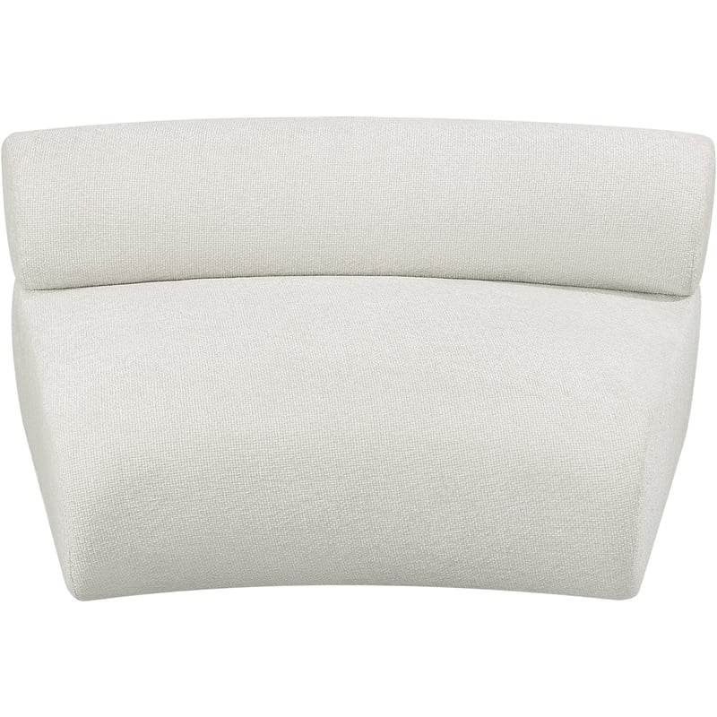 Meridian Furniture Bale Green Chenille Fabric Modular Armless Chair