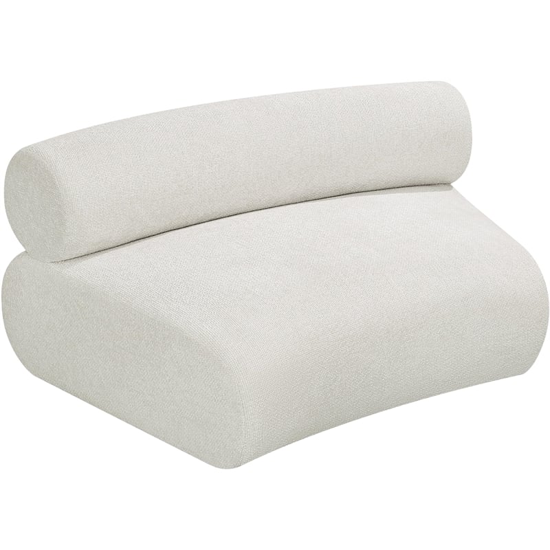 Meridian Furniture Bale Green Chenille Fabric Modular Armless Chair