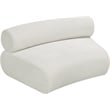 Meridian Furniture Bale Green Chenille Fabric Modular Armless Chair