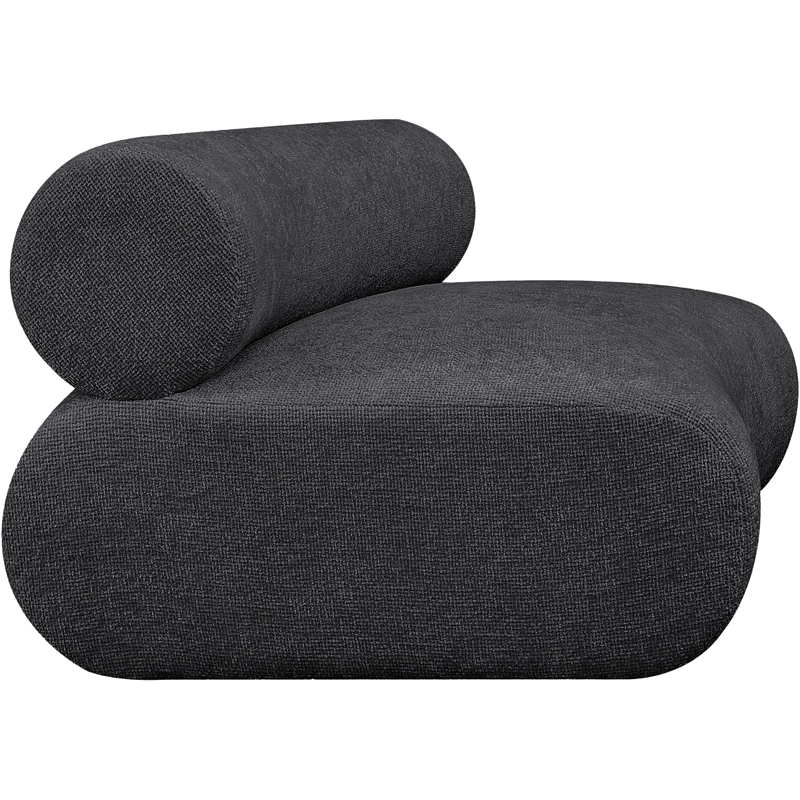 Meridian Furniture Bale Grey Chenille Fabric Modular Armless Chair