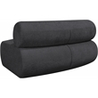 Meridian Furniture Bale Grey Chenille Fabric Modular Armless Chair