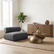 Meridian Furniture Bale Grey Chenille Fabric Modular Armless Chair