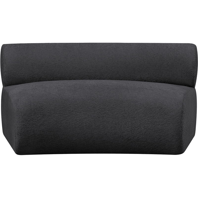 Meridian Furniture Bale Grey Chenille Fabric Modular Armless Chair
