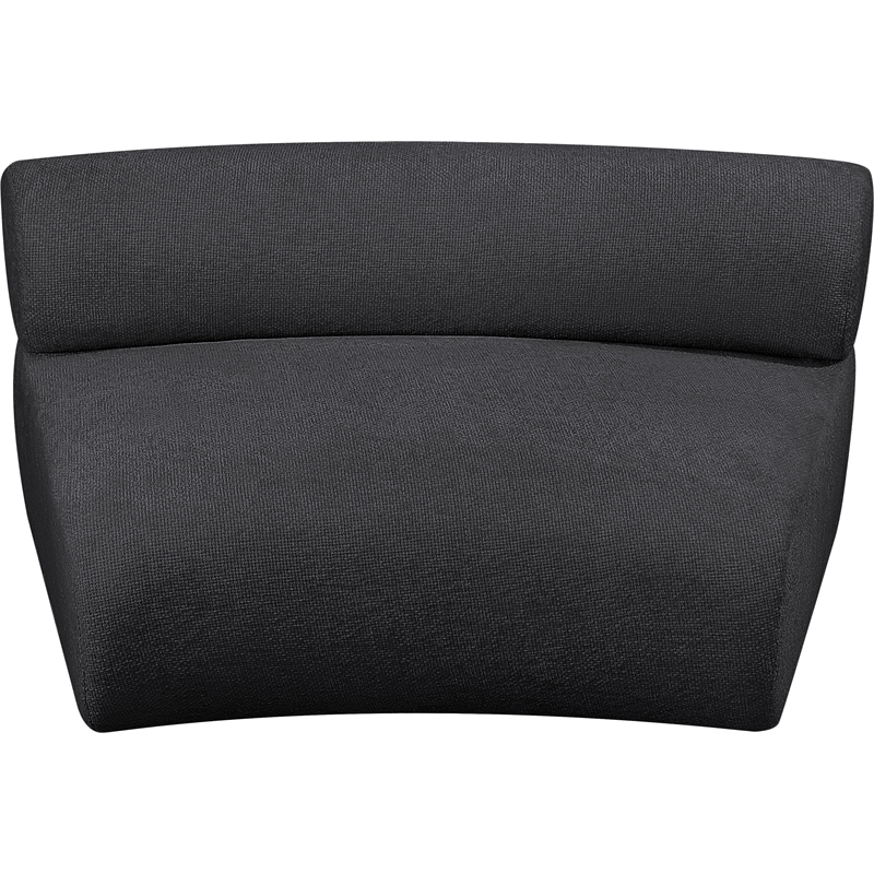 Meridian Furniture Bale Grey Chenille Fabric Modular Armless Chair