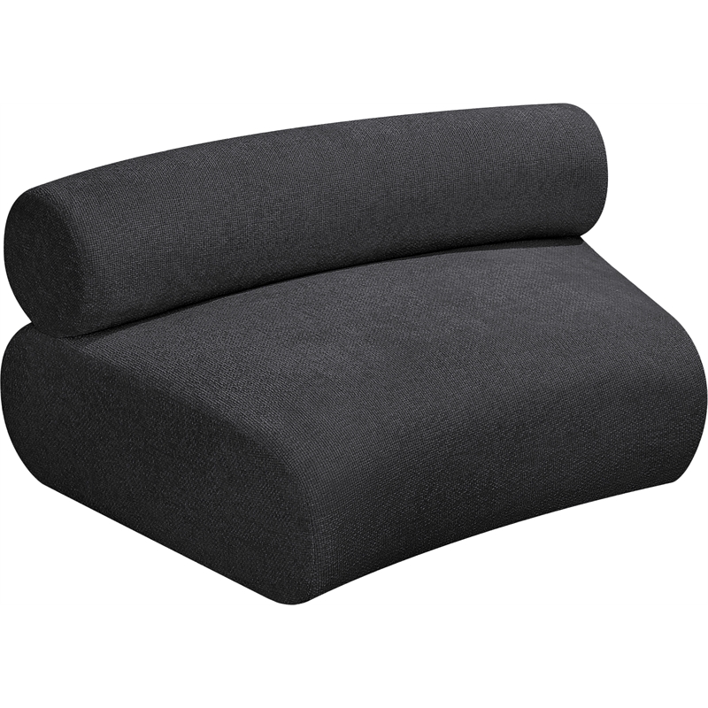 Meridian Furniture Bale Grey Chenille Fabric Modular Armless Chair