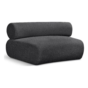 Meridian Furniture Bale Grey Chenille Fabric Modular Armless Chair