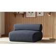 Meridian Furniture Bale Navy Chenille Fabric Modular Armless Chair