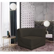 Meridian Furniture Ollie Brown Boucle Fabric Corner