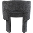 Meridian Furniture Emmet Black Chenille Fabric Dining Chair / Accent Chair