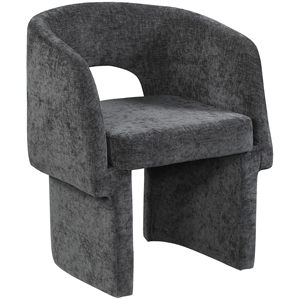 Meridian Furniture Emmet Black Chenille Fabric Dining Chair / Accent Chair