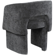 Meridian Furniture Emmet Black Chenille Fabric Dining Chair / Accent Chair