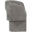 Meridian Furniture Emmet Grey Chenille Fabric Dining Chair / Accent Chair