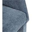 Meridian Furniture Emmet Light Blue Chenille Fabric Dining Chair / Accent Chair
