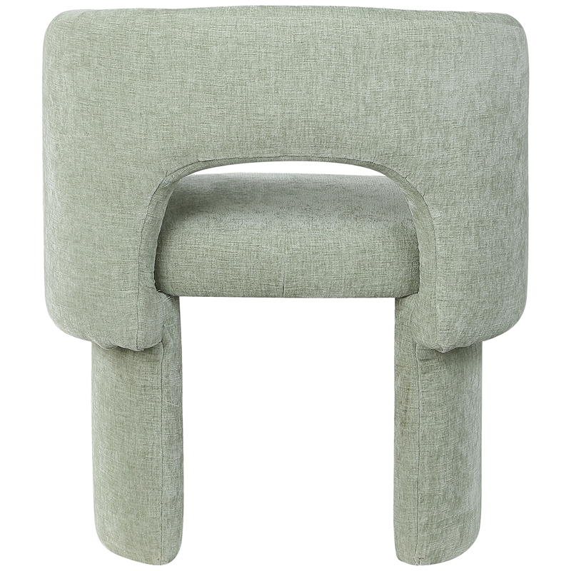 Meridian Furniture Emmet Mint Chenille Fabric Dining Chair / Accent Chair
