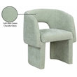 Meridian Furniture Emmet Mint Chenille Fabric Dining Chair / Accent Chair