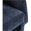 Meridian Furniture Emmet Navy Chenille Fabric Dining Chair / Accent Chair