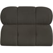 Meridian Furniture Ames Brown Boucle Fabric Armless
