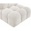 Meridian Furniture Ames Cream Boucle Fabric Armless