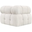 Meridian Furniture Ames Cream Boucle Fabric Corner