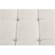 Meridian Furniture Ames Cream Boucle Fabric Ottoman