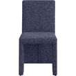 Meridian Furniture Benson Blue Linen Textured Fabric Dining Chair (Set of 2)