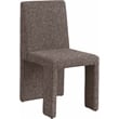 Meridian Furniture Benson Brown Linen Textured Fabric Dining Chair (Set of 2)