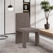 Meridian Furniture Benson Brown Linen Textured Fabric Dining Chair (Set of 2)