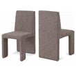 Meridian Furniture Benson Brown Linen Textured Fabric Dining Chair (Set of 2)