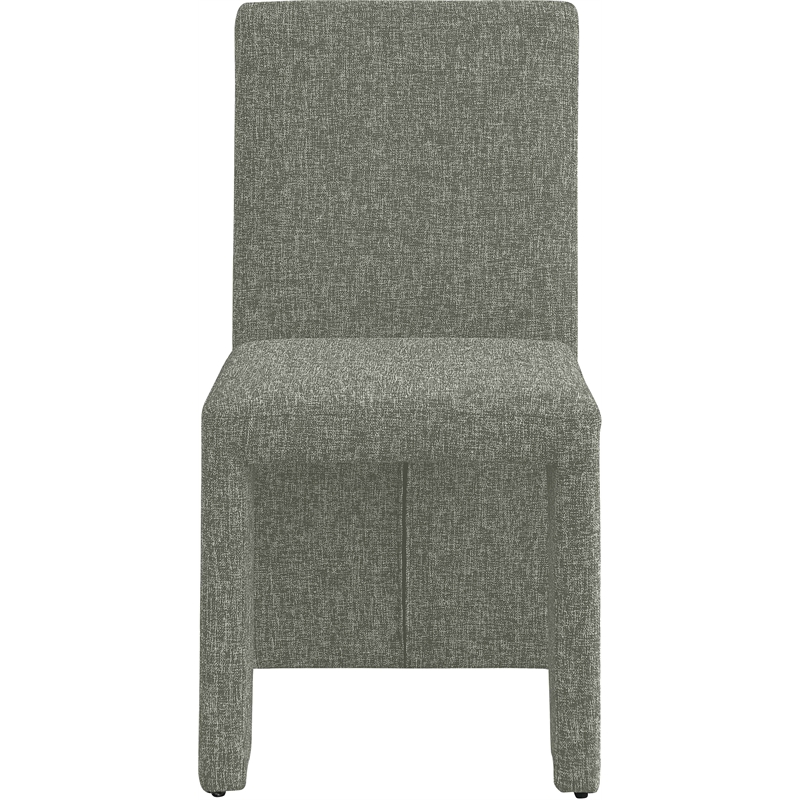 Meridian Furniture Benson Green Linen Textured Fabric Dining Chair (Set of 2)