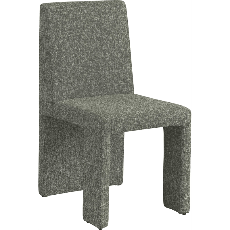 Meridian Furniture Benson Green Linen Textured Fabric Dining Chair (Set of 2)