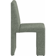 Meridian Furniture Benson Green Linen Textured Fabric Dining Chair (Set of 2)
