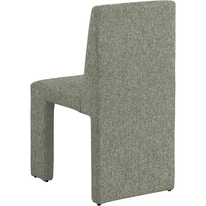 Meridian Furniture Benson Green Linen Textured Fabric Dining Chair (Set of 2)