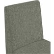 Meridian Furniture Benson Green Linen Textured Fabric Dining Chair (Set of 2)