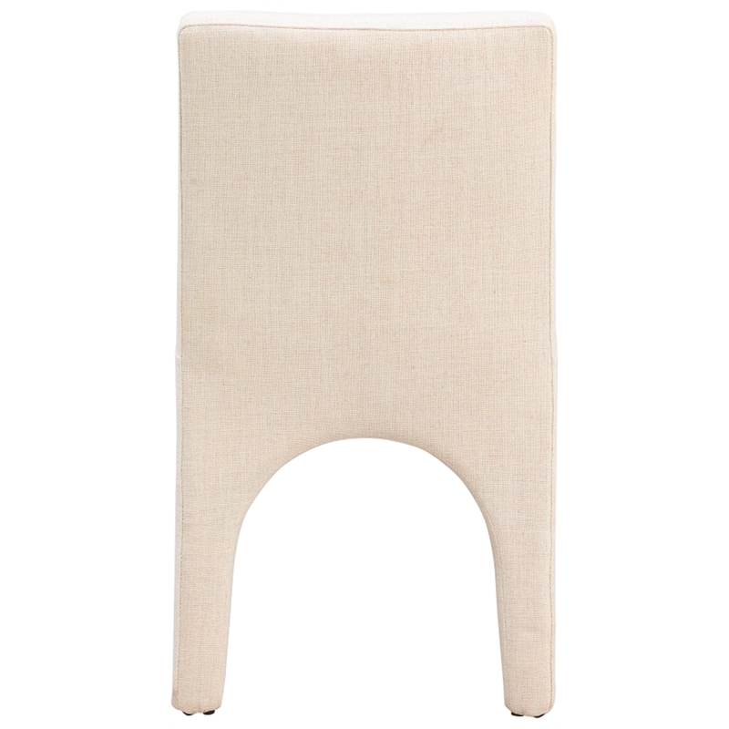 Meridian Furniture Gramercy Beige Linen Textured Fabric Dining Chair (Set of 2)