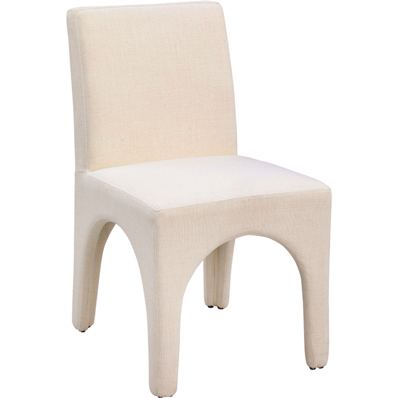 Meridian Furniture Gramercy Beige Linen Textured Fabric Dining Chair (Set of 2)