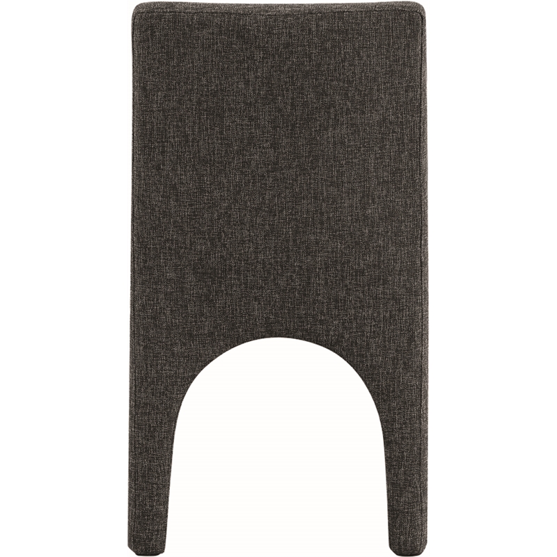 Meridian Furniture Gramercy Black Linen Textured Fabric Dining Chair (Set of 2)