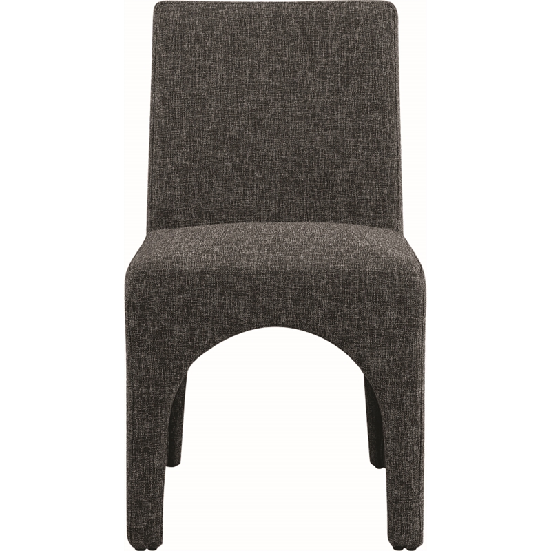 Meridian Furniture Gramercy Black Linen Textured Fabric Dining Chair (Set of 2)