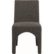 Meridian Furniture Gramercy Black Linen Textured Fabric Dining Chair (Set of 2)