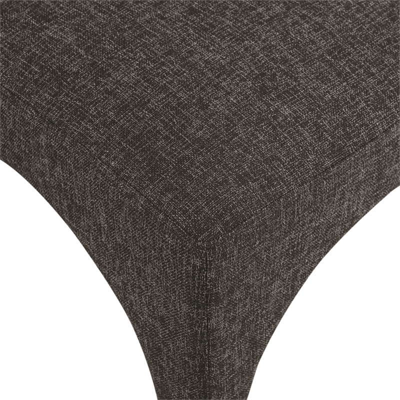 Meridian Furniture Gramercy Black Linen Textured Fabric Dining Chair (Set of 2)
