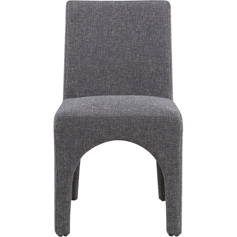 Meridian Furniture Gramercy Blue Linen Textured Fabric Dining Chair (Set of 2)