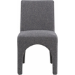 Meridian Furniture Gramercy Blue Linen Textured Fabric Dining Chair (Set of 2)
