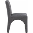 Meridian Furniture Gramercy Blue Linen Textured Fabric Dining Chair (Set of 2)