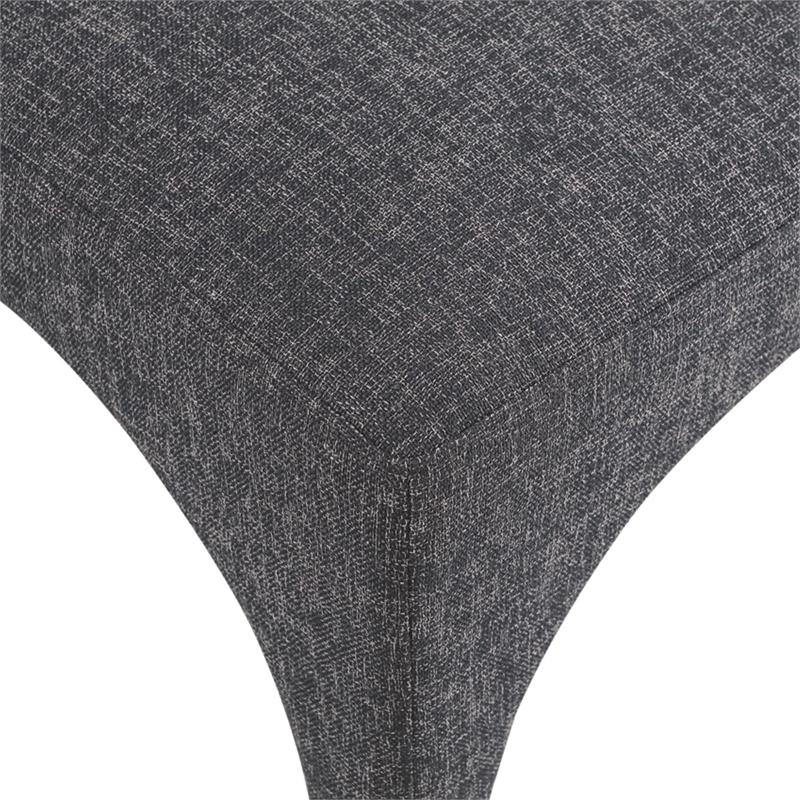 Meridian Furniture Gramercy Blue Linen Textured Fabric Dining Chair (Set of 2)