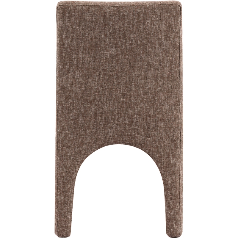 Meridian Furniture Gramercy Brown Linen Textured Fabric Dining Chair (Set of 2)