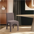 Meridian Furniture Gramercy Brown Linen Textured Fabric Dining Chair (Set of 2)